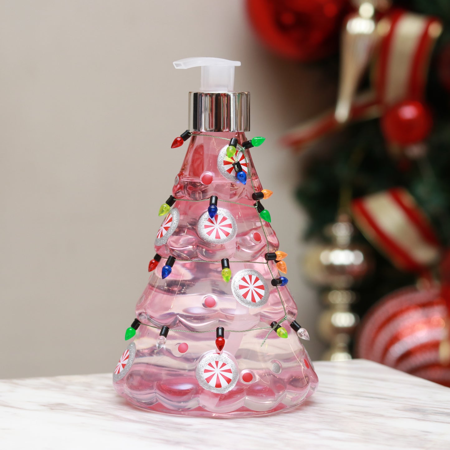 Jabón de mano de temporada navideña